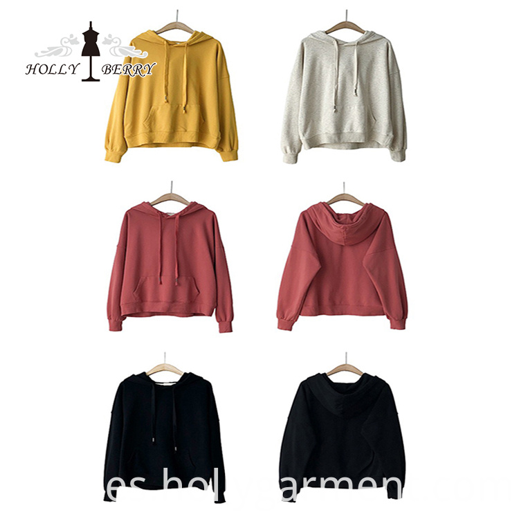 100% algodón personalizado mujeres con capucha 100% Cotton Custom Women Hooded